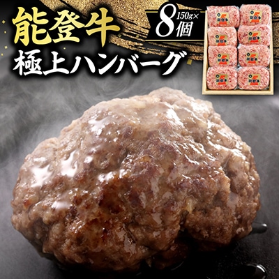 【能登牛】極上ハンバーグ　150g×8ヶ | ふるさと納税のお礼品