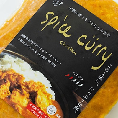 発酵スパイスカレー6個 ★5種のスパイスと白山麓のW発酵 芳醇な香り&クセになる旨辛 グルテンフリー