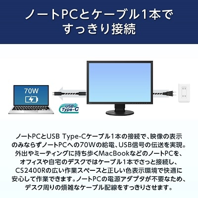 EIZOの24.1型カラーマネージメント液晶モニター ColorEdge CS2400R
