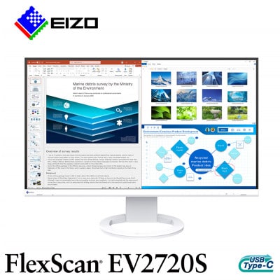 EIZO USB Type-C搭載27型液晶モニター FlexScan EV2720S ホワイト