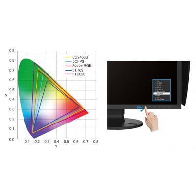 EIZO センサー内蔵の24.1型カラーマネジメント液晶モニター ColorEdge CG2400S