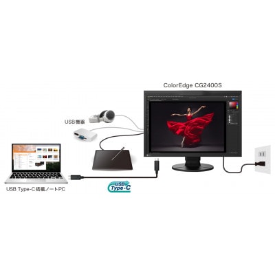 EIZO センサー内蔵の24.1型カラーマネジメント液晶モニター ColorEdge CG2400S