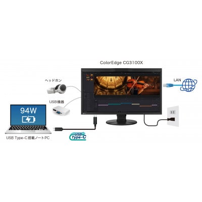 EIZO センサー内蔵 30.5型カラーマネージメント液晶モニターColorEdge CG3100X