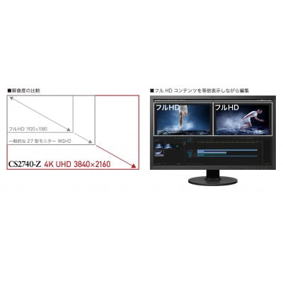 EIZO 27型4Kカラーマネージメント液晶モニター ColorEdge CS2740-Z