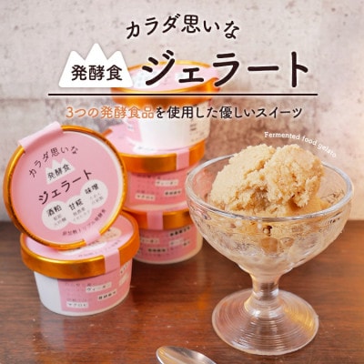 カラダ思いな発酵食ジェラート【6個】白砂糖不使用!甘糀・酒粕・自家製みそ使用の無添加ヴィーガンアイス
