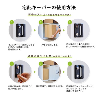 宅配ボックス 宅配KEEPER tumiki 大型 屋外 戸建て TK110-RN-L