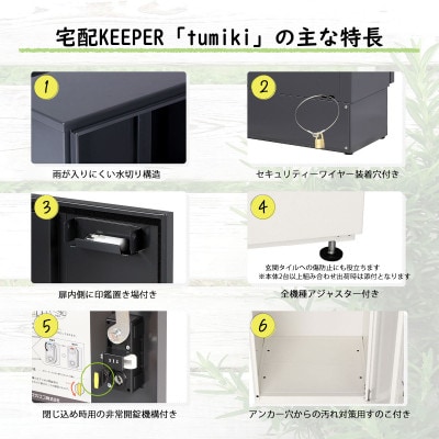 宅配ボックス 宅配KEEPER tumiki 大型 屋外 戸建て TK110-IW-L