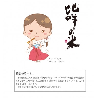 特別栽培米　比咩の米(白山麓コシヒカリ)精米5kg
