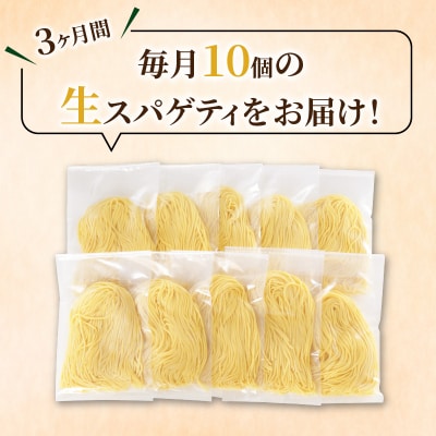 【3ヶ月定期便】生スパゲティ10個　K036-T01