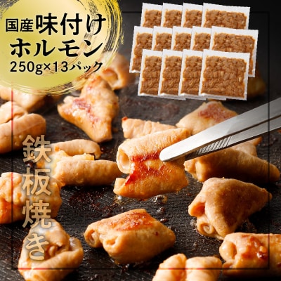 【ナンチクファクトリー】国産豚味付けホルモン3.2kg以上(F) K073-007