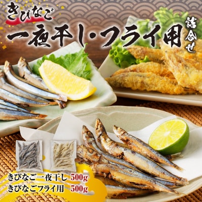 【津曲商店】きびなご一夜干し、フライ用詰合せ 1kg　K100-001