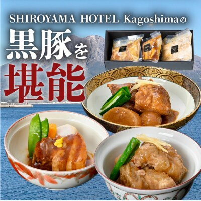 SHIROYAMA HOTEL kagoshima かごしま黒豚煮込み3種　K096-002