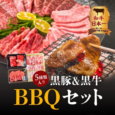 黒豚&黒牛BBQセット　K098-004