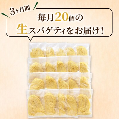 【3ヶ月定期便】生スパゲティ20個　K036-T02