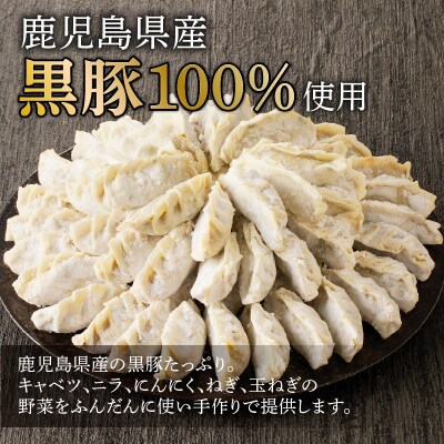【肉のヨコムラ】鹿児島県産 黒豚100%ギョウザ(10個入×8パック)　K189-003
