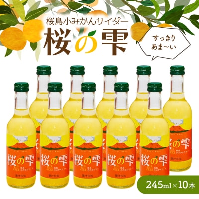 桜島小みかんサイダー「桜の雫」10本　K247-002