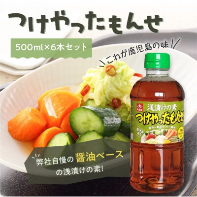 【5営業日以内に発送】浅漬けの素 つけやったもんせ 500ml×6本セット　K026-013