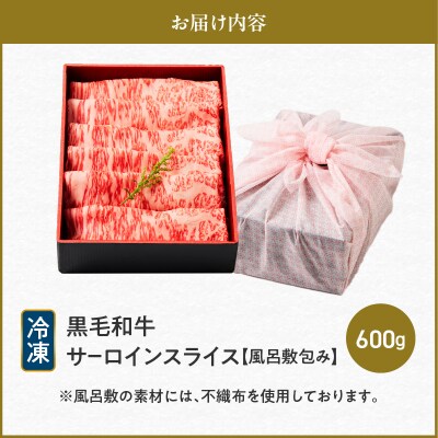 黒毛和牛サーロインスライス 600g 【風呂敷包み】　K098-017_02
