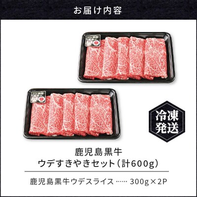 鹿児島黒牛ウデすきやきセット(計600g)　K127-012