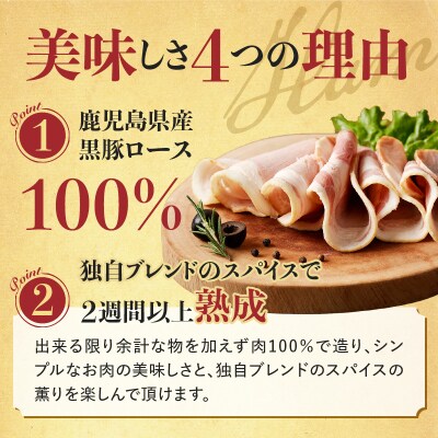 鹿児島黒豚ロースハムスライスパック 12P　K038-003_03