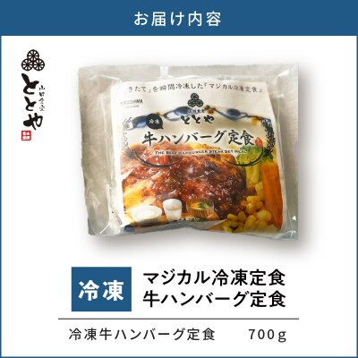 マジカル冷凍定食　牛ハンバーグ定食　K258-004