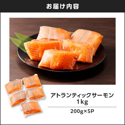 アトランティックサーモン 1kg　K008-009