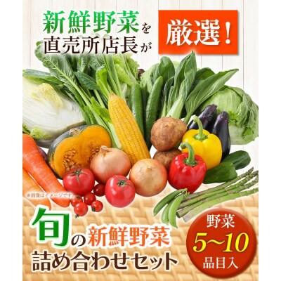 【3ヶ月定期便】旬の新鮮野菜詰合わせセット野菜5～10品目入《お申込み月の翌月から出荷開始》