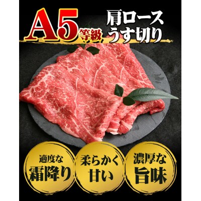 黒毛和牛 肩ロースうす切り 約500g【配送不可地域あり】《30日以内に出荷予定(土日祝除く)》