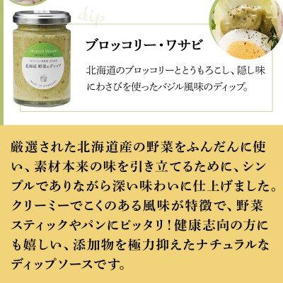 北海道野菜のディップ3種・北海道野菜のソースドレッシング2種(NDD-05)