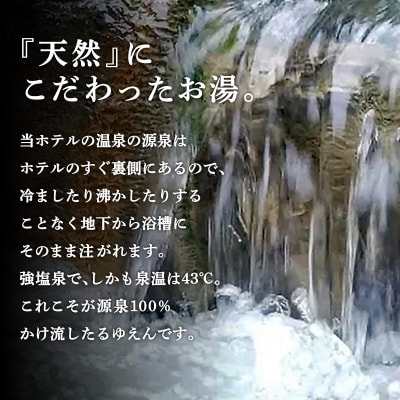 源泉100%かけ流しの天然温泉 北村温泉ホテル 入浴回数券