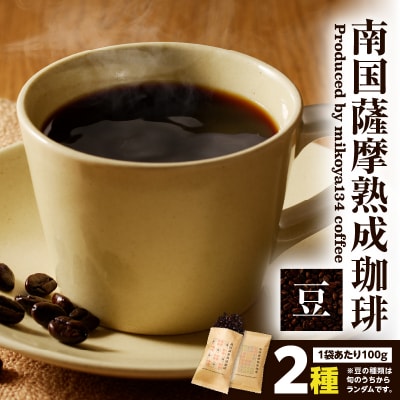 南国薩摩熟成珈琲 豆(100g×2種)　K374-001_01