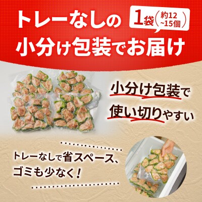 鹿児島県産豚肉 ピーマンの肉詰め 400g×4袋(計1.6kg)　K277-003_01