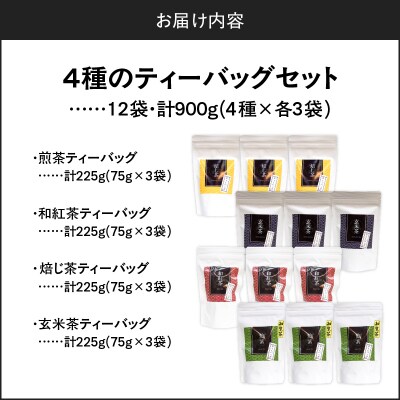 4種のティーバッグセット(12袋セット)　K346-010_03