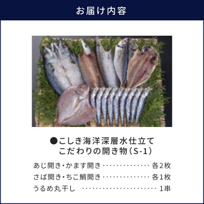 こしき海洋深層水仕立て こだわりの開き物 S-1　K065-007_01