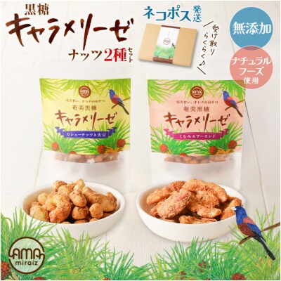 黒糖キャラメリーゼ ナッツ2種セット　K275-004