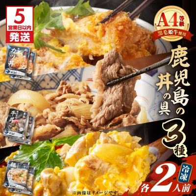 【5営業日以内に発送】鹿児島の丼の具3種セット(2人前)　K258-006_02