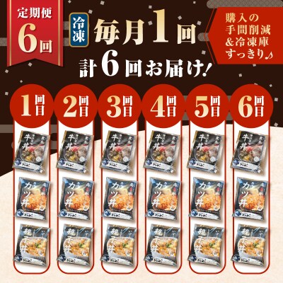 【全6回定期便】鹿児島の丼の具3種セット(1人前)　K258-T05_01b