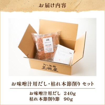【5営業日以内に発送】お味噌汁用だし・枯れ本節削りセット　K279-004