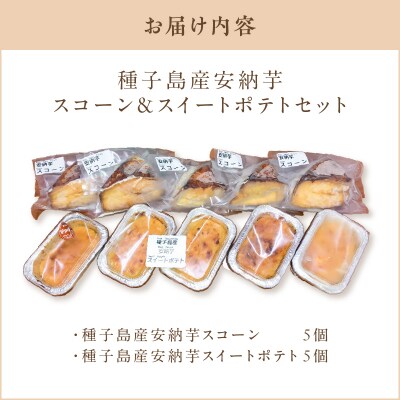 種子島産安納芋スコーン&スイートポテトセット　K366-002