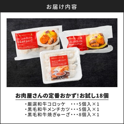 焼肉屋さんの定番おかず!お試し18個　K002-018_01