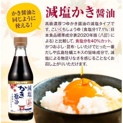 かき醤油&減塩かき醤油詰め合わせ 1-06a
