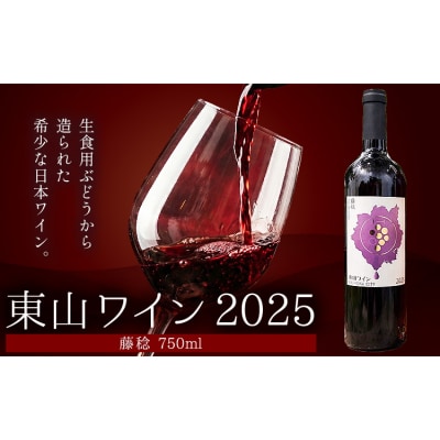 東山ワイン2025 750ml 藤稔 東山農園《30日以内に出荷予定(土日祝除く)》
