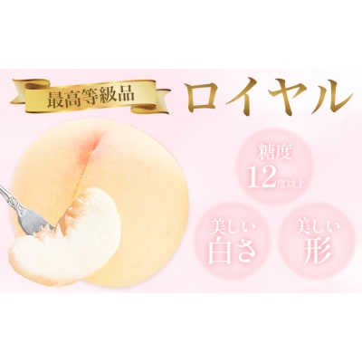 岡山白桃 5玉 (1.5kg以上) 等級ロイヤル 化粧箱入り 株式会社山博【配送不可地域あり】