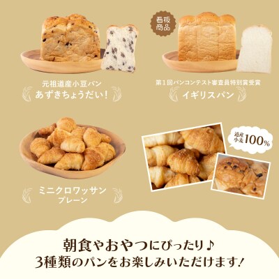 北海道産小麦100% パン3種類詰合せ F21H-441