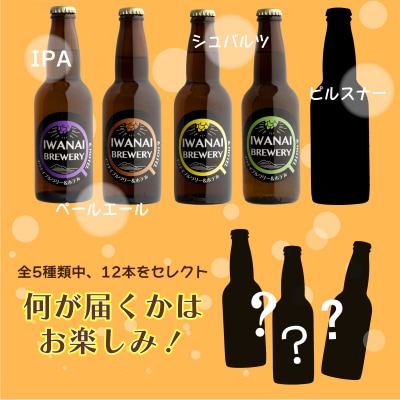 IWANAI BREWERY&HOTEL クラフトビール 飲み比べ12本セット F21H-503