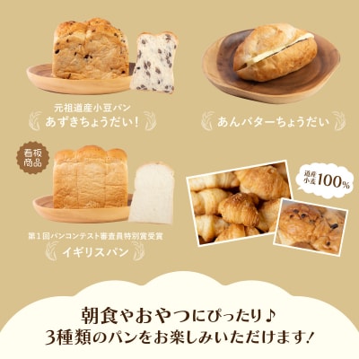 北海道産 小麦 100% あんバターちょうだいセット  F21H-538