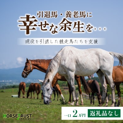 【引退競走馬 余生支援】北海道 岩内町 ホーストラスト北海道支援 (2) F21H-557
