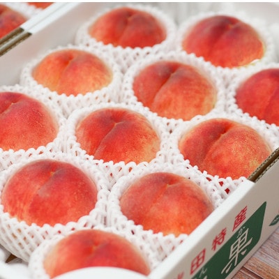 秋田県横手産の桃(中玉) 約3kg(12玉前後)