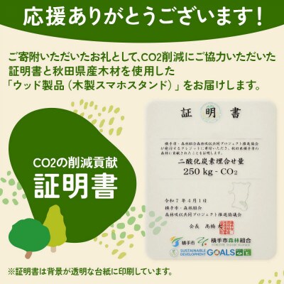 横手J‐クレジットで横手の森林をもっと身近に!　CO2削減 3.25t相当