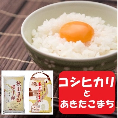 【令和6年産】＜愛和自然農法研究会＞横手市産銘柄米厳選セット10kg(5kg×2袋)